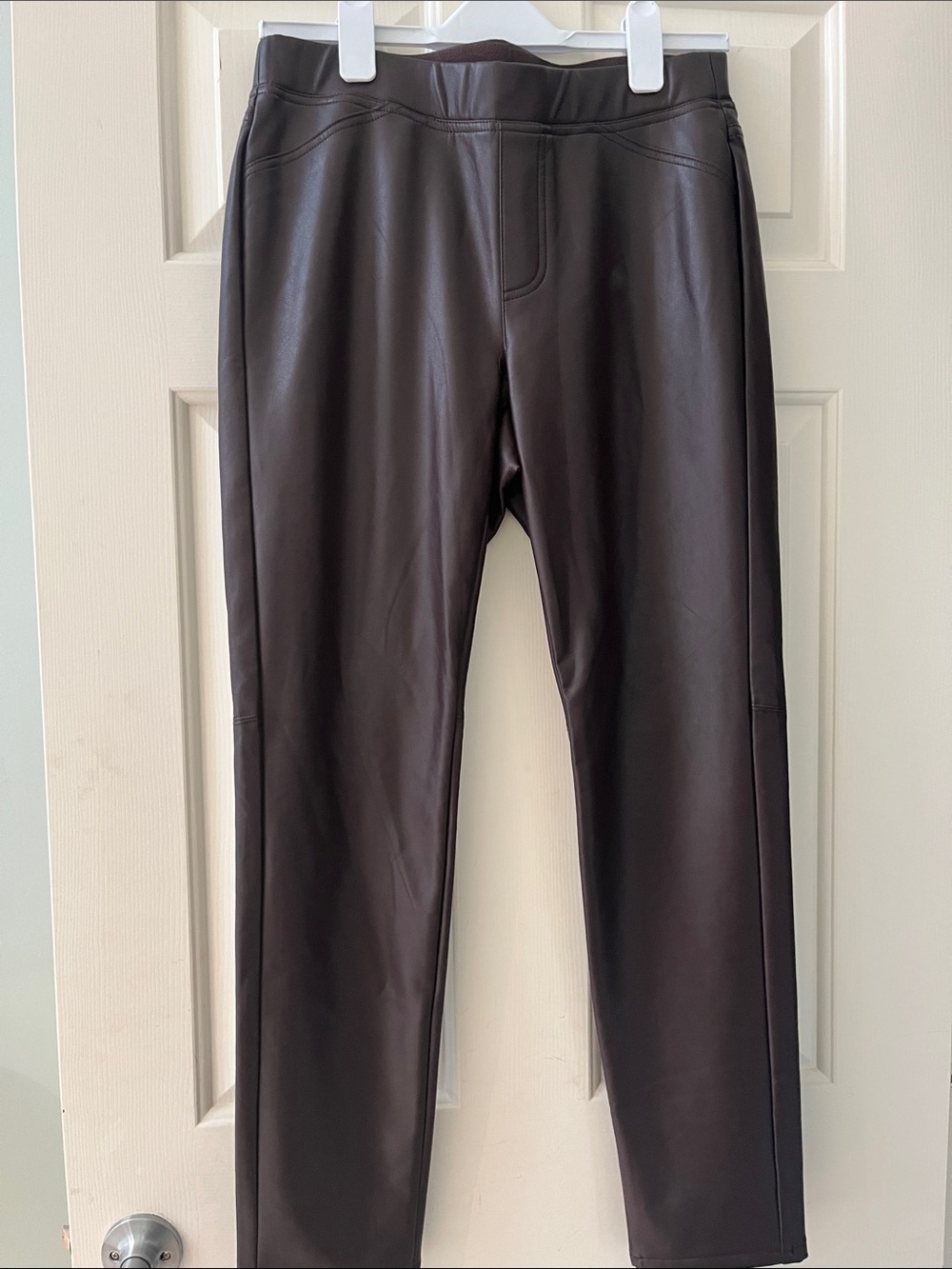 J. Jill NWOT Faux Leather Pants - Dark Chocolate Brown